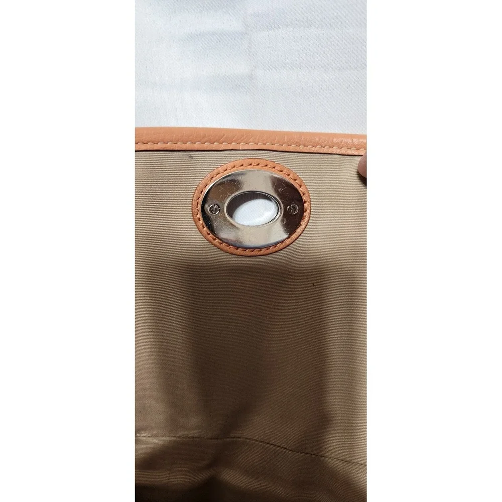 Coach  Legacy Turnlock Flap Pebbled Leather Shoulder Bag F15170 Turnlock Ginger